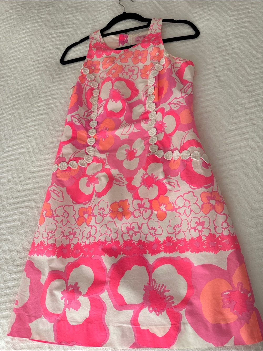 Lilly Pulitzer Pink and White Floral Dress